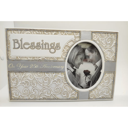Blessings 25th Anniversary Photo Frame