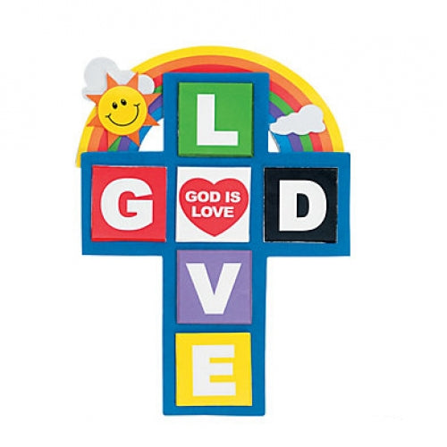 God is Love Cross Magnet Craft Kit