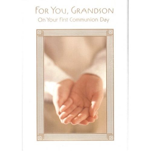 Communion Card - For You, Grandson