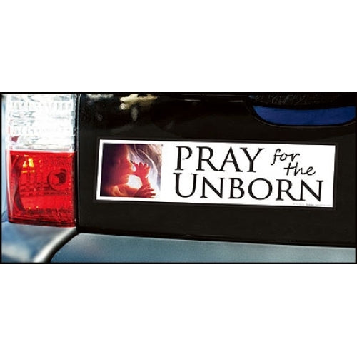 Pray For Unborn Bumper Sticker
