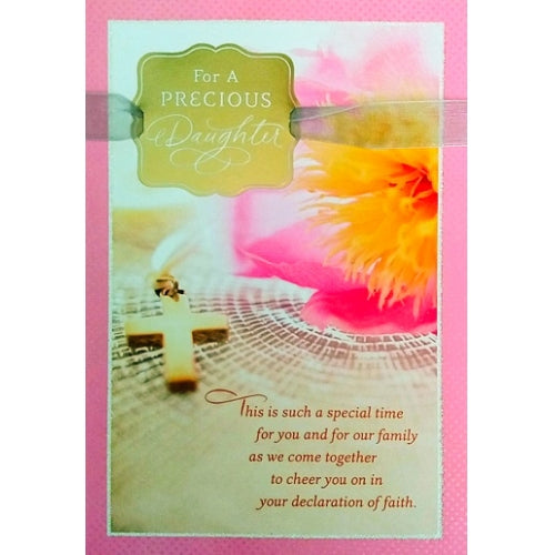 For A Precious Daughter - Confirmation Card