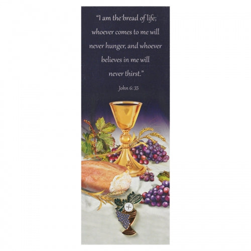 First Communion Lapel Pin with Bookmark