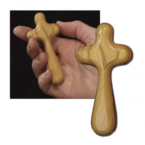 Olivewood Comfort Cross, 3.75"